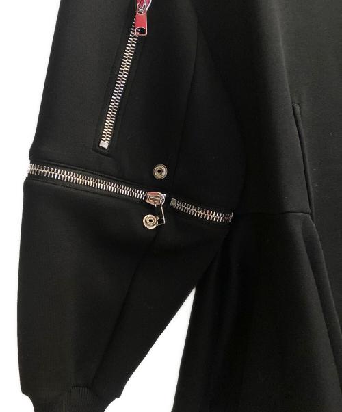 ALEXANDER McQUEEN（アレキサンダーマックイーン）ALEXANDER McQUEEN (アレキサンダーマックイーン) ペプラムスウェット ブラック サイズ:38の古着・服飾アイテム