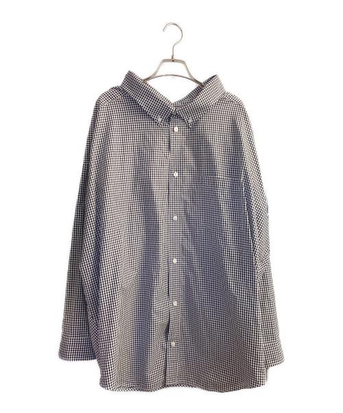 BALENCIAGA（バレンシアガ）BALENCIAGA (バレンシアガ) COCOON SWING シャツ  ブラック×ホワイト サイズ:34の古着・服飾アイテム