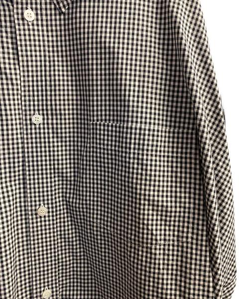 BALENCIAGA（バレンシアガ）BALENCIAGA (バレンシアガ) COCOON SWING シャツ  ブラック×ホワイト サイズ:34の古着・服飾アイテム