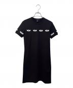 LOUIS VUITTONルイ ヴィトン）の古着「ワッペンデザインワンピース」｜ブラック