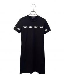 LOUIS VUITTON（ルイ ヴィトン）の古着「ワッペンデザインワンピース」｜ブラック