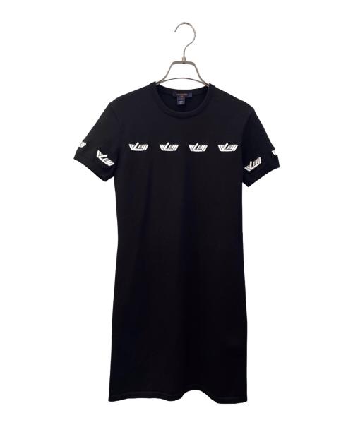 LOUIS VUITTON（ルイ ヴィトン）LOUIS VUITTON (ルイ ヴィトン) ワッペンデザインワンピース ブラック サイズ:Ｓの古着・服飾アイテム