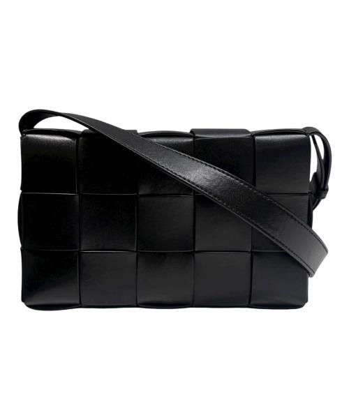 BOTTEGA VENETA（ボッテガベネタ）BOTTEGA VENETA (ボッテガベネタ) カセットバッグ ブラック×グリーンの古着・服飾アイテム