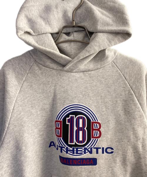 BALENCIAGA（バレンシアガ）BALENCIAGA (バレンシアガ) 17SS AUTHENTIC BBロゴパーカー グレー サイズ:XSの古着・服飾アイテム