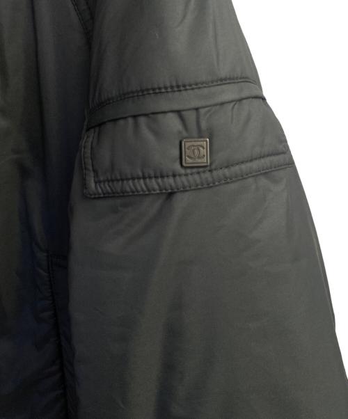 CHANEL（シャネル）CHANEL (シャネル) 中綿ベルテッドコート ブラック サイズ:36の古着・服飾アイテム