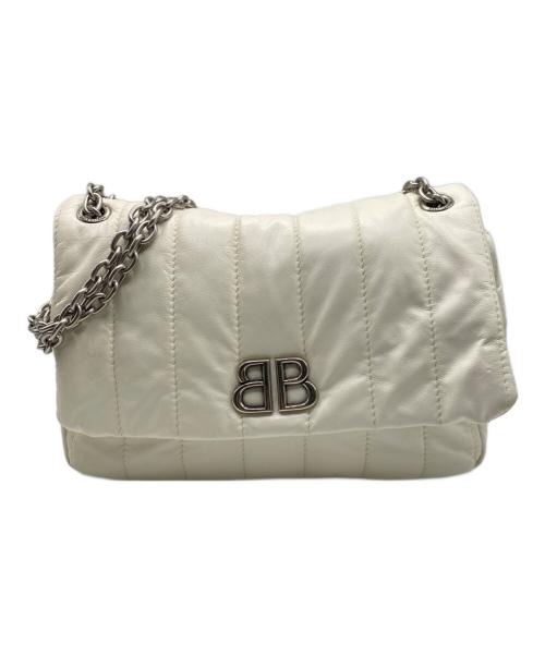 BALENCIAGA（バレンシアガ）BALENCIAGA (バレンシアガ) MONACO XS ホワイト×シルバー金具の古着・服飾アイテム