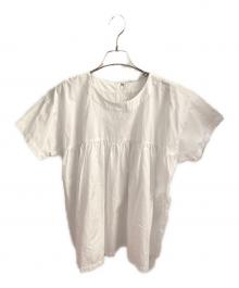 COMME des GARCONS GIRL（コムデギャルソンガール）の古着「半袖ブラウス」｜ホワイト