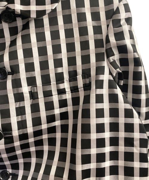 COMME des GARCONS COMME des GARCONS（コムデギャルソン コムデギャルソン）COMME des GARCONS COMME des GARCONS (コムデギャルソン コムデギャルソン) 25SS ラウンドカラージャケット ブラック×ホワイト サイズ:Mの古着・服飾アイテム