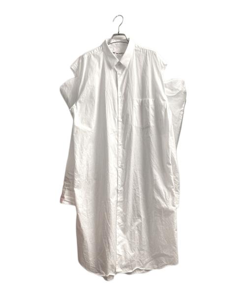 COMME des GARCONS（コムデギャルソン）COMME des GARCONS (コムデギャルソン) オフショル変形ワンピース ホワイト サイズ:Sの古着・服飾アイテム