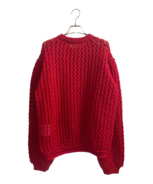 JUNYA WATANABE COMME des GARCONS（(ジュンヤワタナベ コムデギャルソン）JUNYA WATANABE COMME des GARCONS ((ジュンヤワタナベ コムデギャルソン) 20AW スタッズデザインニット レッド サイズ:Sの古着・服飾アイテム