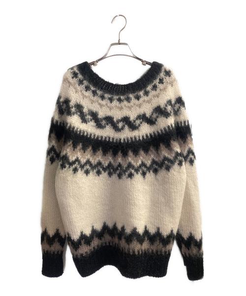 JUNYA WATANABE COMME des GARCONS（ジュンヤワタナベ コムデギャルソン）JUNYA WATANABE COMME des GARCONS ((ジュンヤワタナベ コムデギャルソン) 19AW ドッキングニットカーディガン ブラック×ホワイト サイズ:Mの古着・服飾アイテム