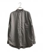 BLACK COMME des GARCONSブラックコムデギャルソン）の古着「襟カットシャツ」｜グレー