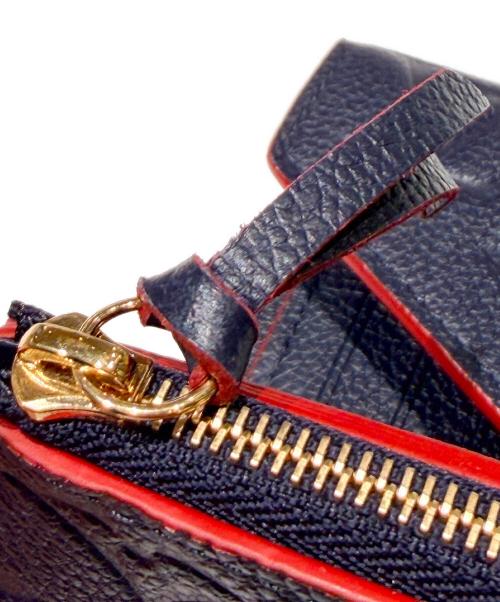 LOUIS VUITTON（ルイ ヴィトン）LOUIS VUITTON (ルイ ヴィトン) ポルトフォイユ ヴィクトリーヌ ネイビー×レッド サイズ:-の古着・服飾アイテム