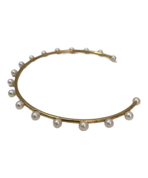 Bijou de M（ビジュードエム）Bijou de M (ビジュードエム) パールチョーカー ゴールドカラーの古着・服飾アイテム