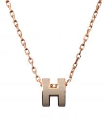 HERMES（エルメス）の古着「ポップHミニネックレス」｜ベージュ×ピンクゴールド