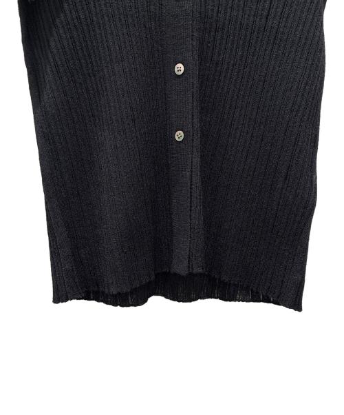 COLUMN（コラム）COLUMN (コラム) ワイドカラーカーディガン ブラック サイズ:Freeの古着・服飾アイテム