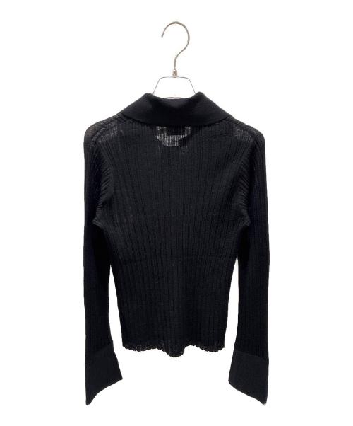 COLUMN（コラム）COLUMN (コラム) ワイドカラーカーディガン ブラック サイズ:Freeの古着・服飾アイテム