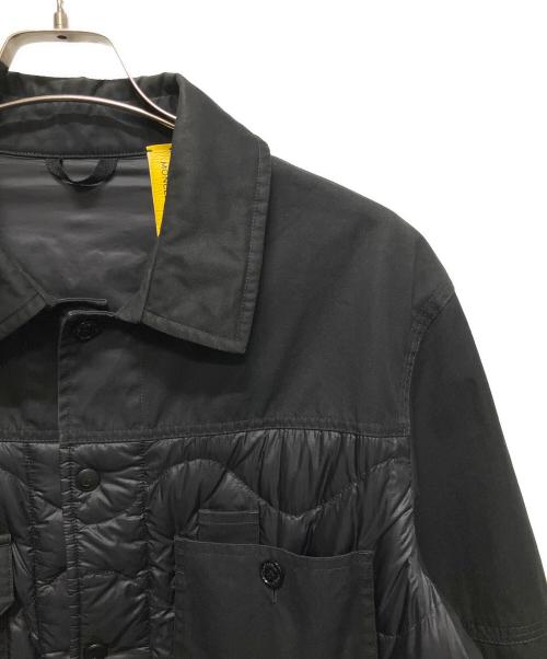 MONCLER（モンクレール）MONCLER (モンクレール) FRAGMENT DESIGN (フラグメントデザイン) ACHIRD/切替ダウンジャケット ブラック サイズ:3の古着・服飾アイテム