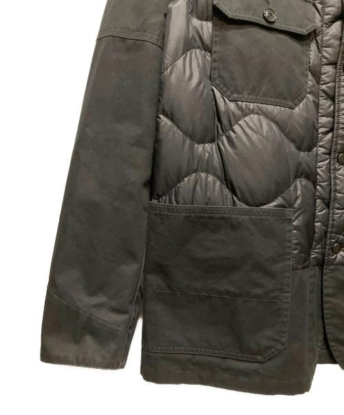 MONCLER（モンクレール）MONCLER (モンクレール) FRAGMENT DESIGN (フラグメントデザイン) ACHIRD/切替ダウンジャケット ブラック サイズ:3の古着・服飾アイテム
