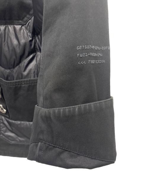 MONCLER（モンクレール）MONCLER (モンクレール) FRAGMENT DESIGN (フラグメントデザイン) ACHIRD/切替ダウンジャケット ブラック サイズ:3の古着・服飾アイテム