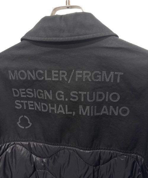 MONCLER（モンクレール）MONCLER (モンクレール) FRAGMENT DESIGN (フラグメントデザイン) ACHIRD/切替ダウンジャケット ブラック サイズ:3の古着・服飾アイテム