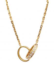 Cartier（カルティエ）の古着「LOVE ラブ ネックレス セミパヴェダイヤモンド」