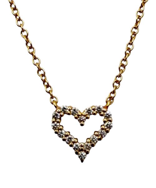 TIFFANY & Co.（ティファニー）TIFFANY & Co. (ティファニー) センチメンタルハートダイヤネックレス サイズ:Miniの古着・服飾アイテム