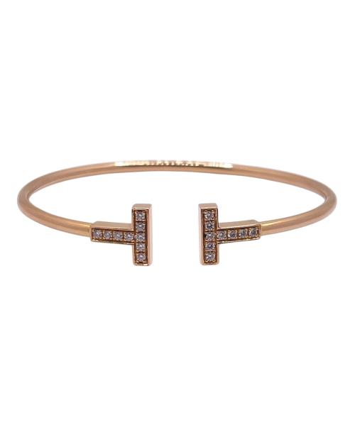 TIFFANY & Co.（ティファニー）TIFFANY & Co. (ティファニー) Tワイヤー ダイヤ ブレスレット サイズ:ミディアムの古着・服飾アイテム
