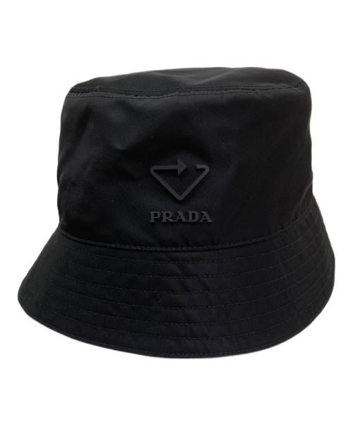 PRADA（プラダ）PRADA (プラダ) バケットハット ブラック サイズ:Sの古着・服飾アイテム