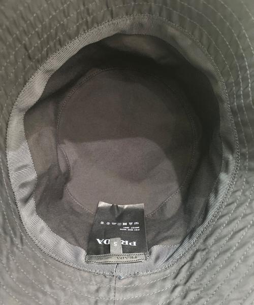 PRADA（プラダ）PRADA (プラダ) バケットハット ブラック サイズ:Sの古着・服飾アイテム