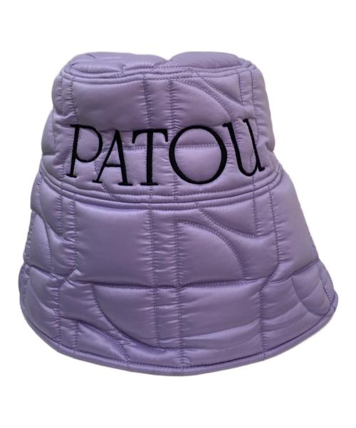 patou（パトゥ）patou (パトゥ) キルティングロゴバケットハット ラベンダー サイズ:MLの古着・服飾アイテム
