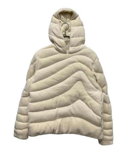 MONCLER（モンクレール）MONCLER (モンクレール) キルティングウールパーカー　J20919G00006 アイボリー サイズ:Lの古着・服飾アイテム