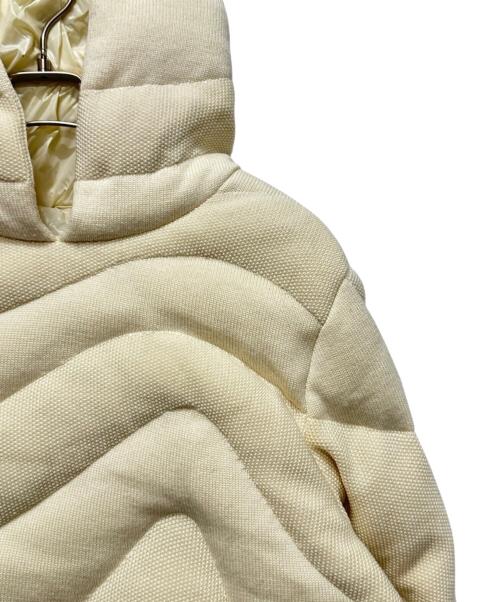 MONCLER（モンクレール）MONCLER (モンクレール) キルティングウールパーカー　J20919G00006 アイボリー サイズ:Lの古着・服飾アイテム