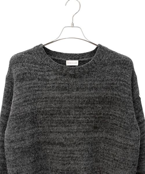 MONCLER（モンクレール）MONCLER (モンクレール) GIROCOLLO/クルーネックニット グレー サイズ:XLの古着・服飾アイテム