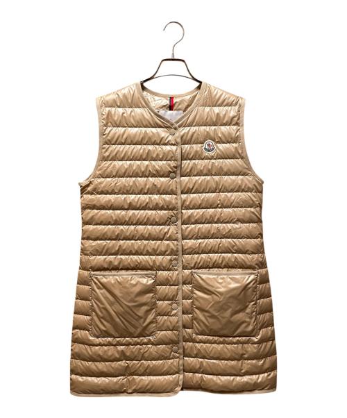 MONCLER（モンクレール）MONCLER (モンクレール) MEUDON/ロングベスト ベージュ サイズ:1の古着・服飾アイテム