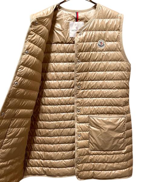 MONCLER（モンクレール）MONCLER (モンクレール) MEUDON/ロングベスト ベージュ サイズ:1の古着・服飾アイテム