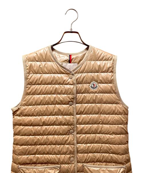 MONCLER（モンクレール）MONCLER (モンクレール) MEUDON/ロングベスト ベージュ サイズ:1の古着・服飾アイテム