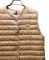 中古・古着 MONCLER (モンクレール) MEUDON/ロングベスト ベージュ サイズ:1：65000円