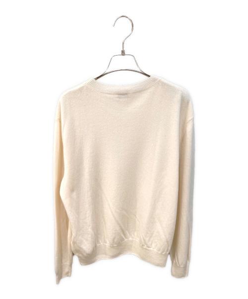MONCLER（モンクレール）MONCLER (モンクレール) GIROCOLLO/クルーネックニット アイボリー サイズ:Mの古着・服飾アイテム