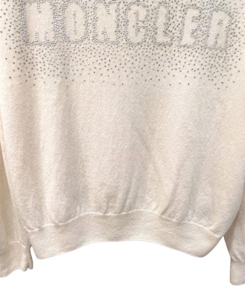 MONCLER（モンクレール）MONCLER (モンクレール) GIROCOLLO/クルーネックニット アイボリー サイズ:Mの古着・服飾アイテム