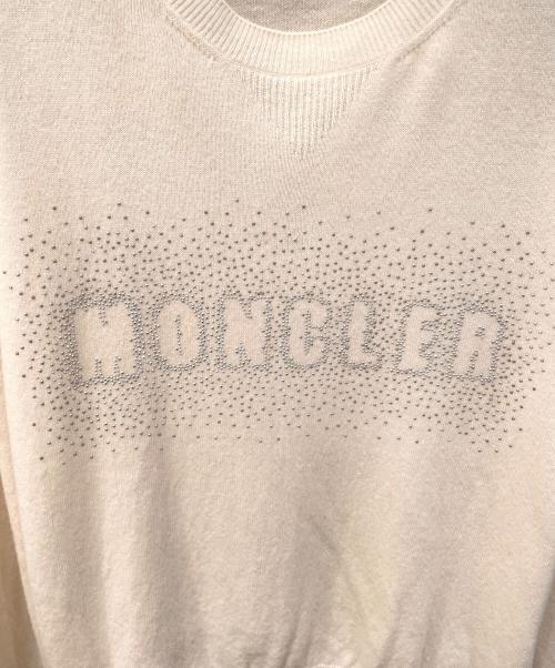 MONCLER（モンクレール）MONCLER (モンクレール) GIROCOLLO/クルーネックニット アイボリー サイズ:Mの古着・服飾アイテム
