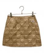 MONCLERモンクレール）の古着「GONNA/キルティングミニスカート」｜ブラウン