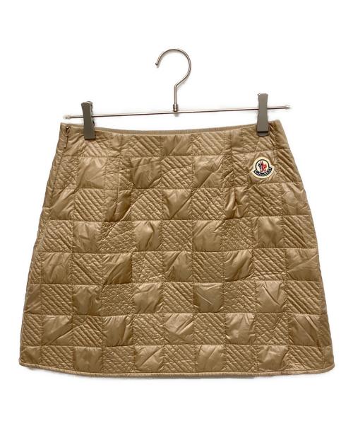 MONCLER（モンクレール）MONCLER (モンクレール) GONNA/キルティングミニスカート ブラウン サイズ:40の古着・服飾アイテム