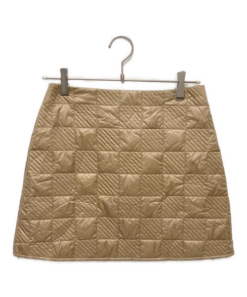 MONCLER（モンクレール）MONCLER (モンクレール) GONNA/キルティングミニスカート ブラウン サイズ:40の古着・服飾アイテム