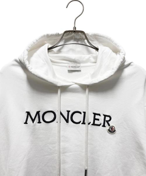 MONCLER（モンクレール）MONCLER (モンクレール) ロゴパーカー ホワイト サイズ:Ｍの古着・服飾アイテム