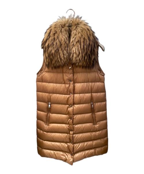 MONCLER（モンクレール）MONCLER (モンクレール) PHILLIREA/カシミヤ混インナーダウン付コート キャメル サイズ:1の古着・服飾アイテム