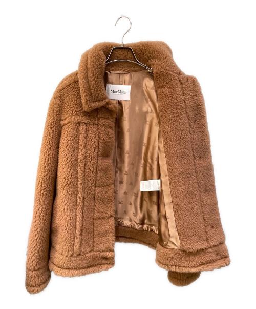MaxMara（マックスマーラ）MaxMara (マックスマーラ) テディベア ショートジャケット/TTEDDINO キャメル サイズ:38の古着・服飾アイテム
