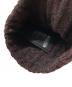中古・古着 PRADA (プラダ) Wool Blend Ribbed Knit Beanie/ニット帽 レッド×ブラック サイズ:M：35000円