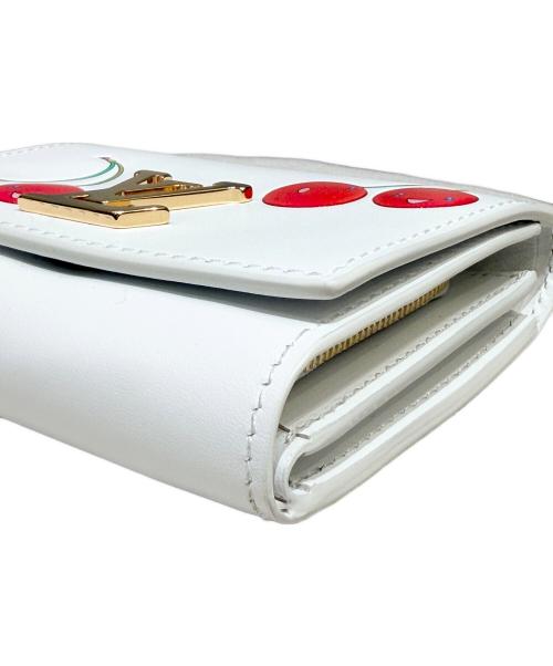 LOUIS VUITTON（ルイ ヴィトン）LOUIS VUITTON (ルイ ヴィトン) 村上隆 (ムラカミタカシ) ポルトフォイユ・カプシーヌタイニー ホワイト×レッド サイズ:-の古着・服飾アイテム