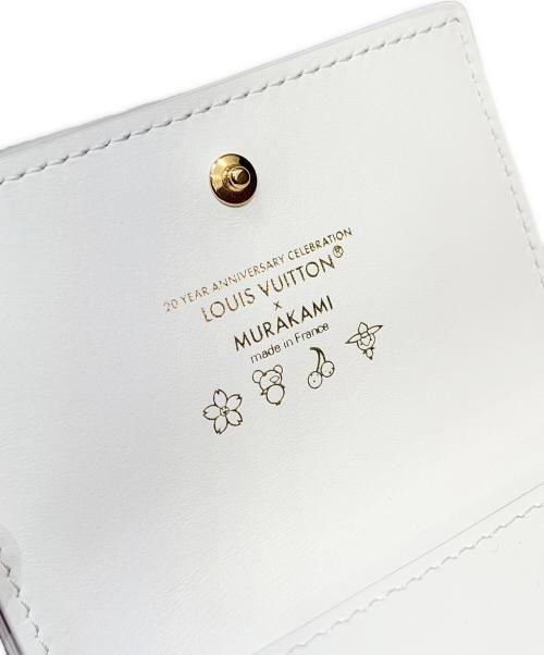 LOUIS VUITTON（ルイ ヴィトン）LOUIS VUITTON (ルイ ヴィトン) 村上隆 (ムラカミタカシ) ポルトフォイユ・カプシーヌタイニー ホワイト×レッド サイズ:-の古着・服飾アイテム